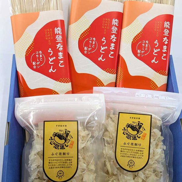 能登なまこうどん・ふぐ花削りセット